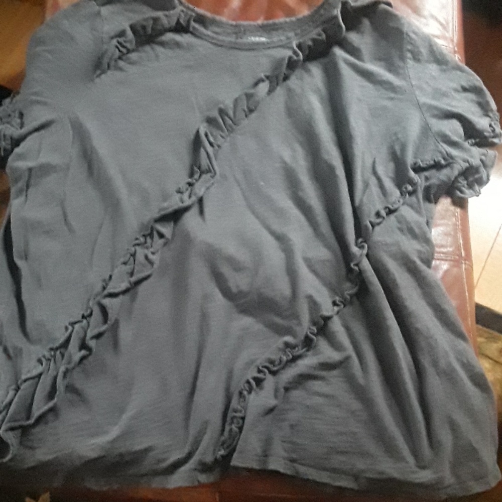 Grey Lane Bryant 26/28 ruffled top